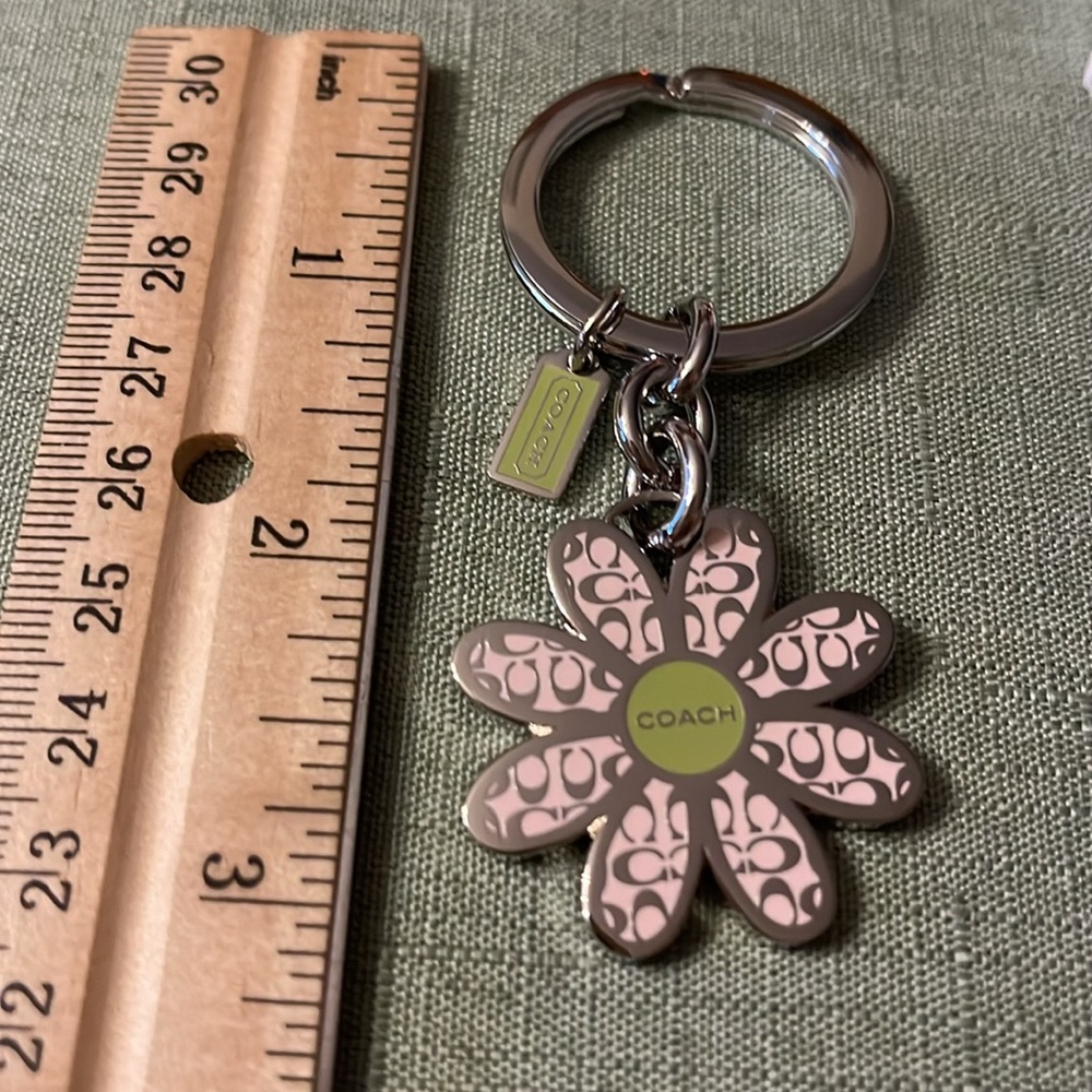 Coach Flower Coach Keychain - Picture 4 of 4
